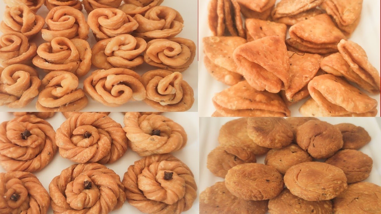 Holi special snacks l Designer mathri l Mathri recipe l Rose mathri l Twisted mathri