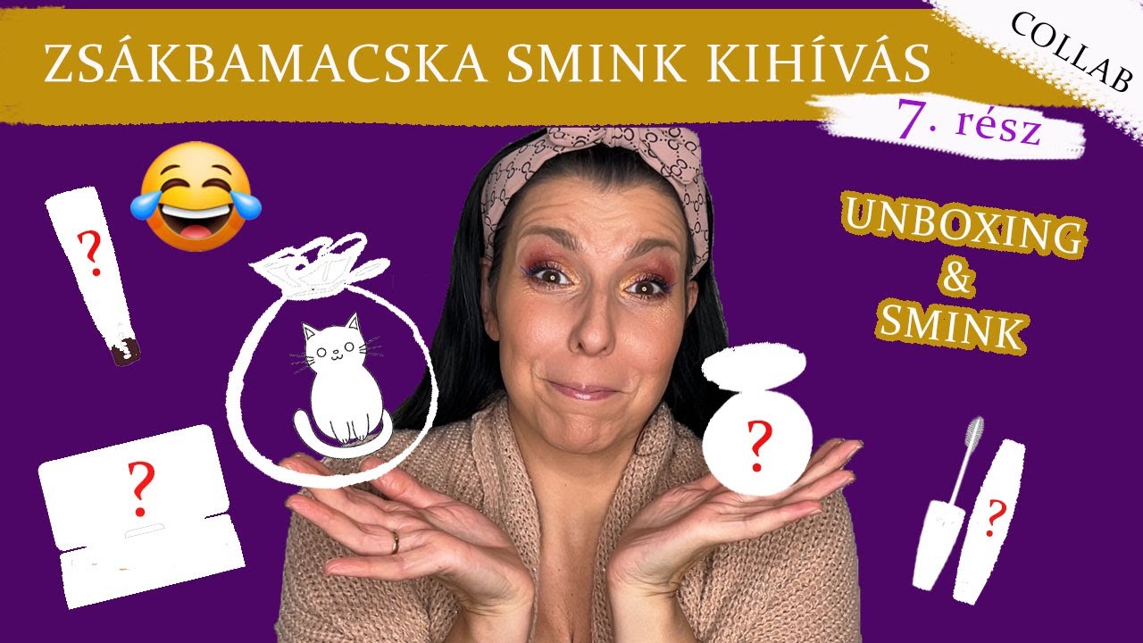 ZSÁKBAMACSKA SMINK KIHÍVÁS | Mivel sminkelünk ma? (7.rész) Collab Nikivel