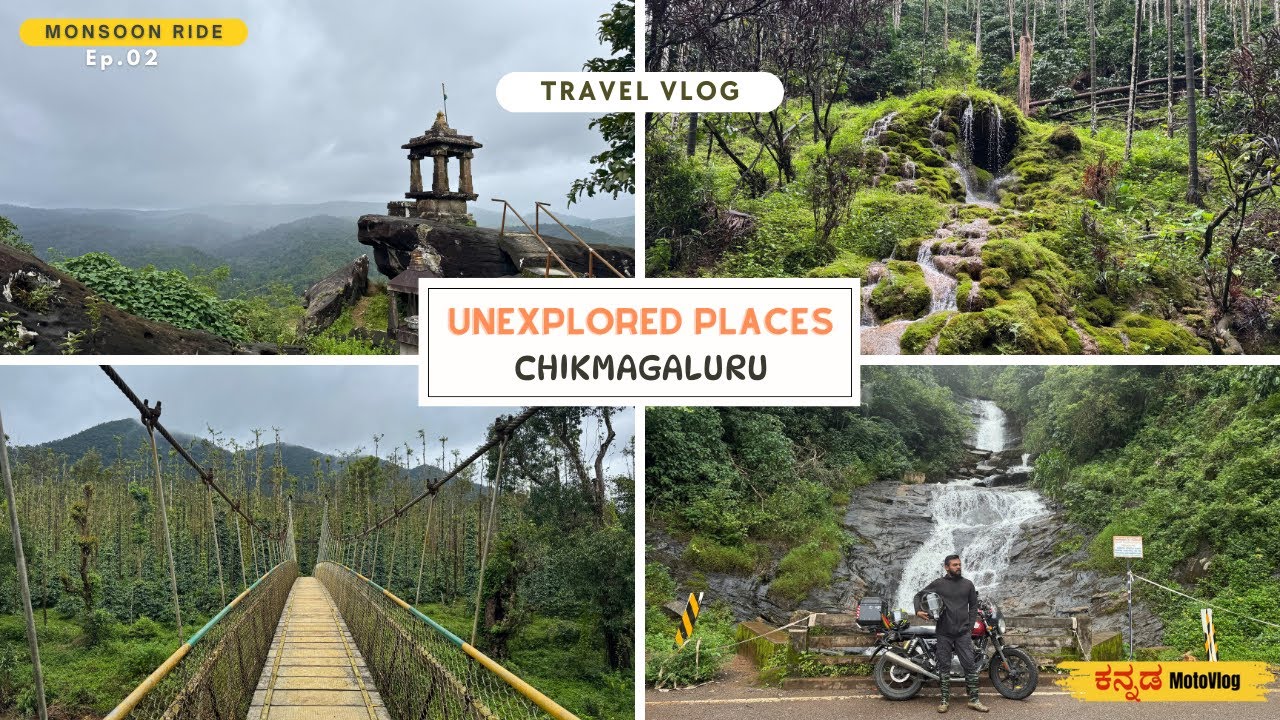 Top Unexplored places in CHIKMAGALUR | Near KALASA | Best Monsoon Road Trip | ಕನ್ನಡ MotoVlog