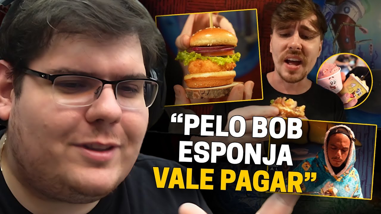 CASIMIRO REAGE: GABA NO RESTAURANTE DO BOB ESPONJA FEITO PELA HEAVEN MASTERCHEF | Cortes do Casimito