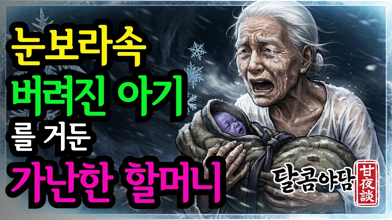눈보라 속 버려진 아기를 거둔 가난한 할머니, 바보라 비웃던 소년의 정체  | 달콤야담 조선시대 야담 오디오북 옛날이야기 민담 수면동화
