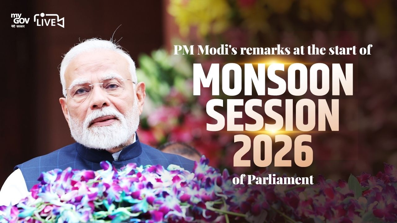 LIVE: PM Modi's remarks at the start of Monsoon Session 2026 of Parliament