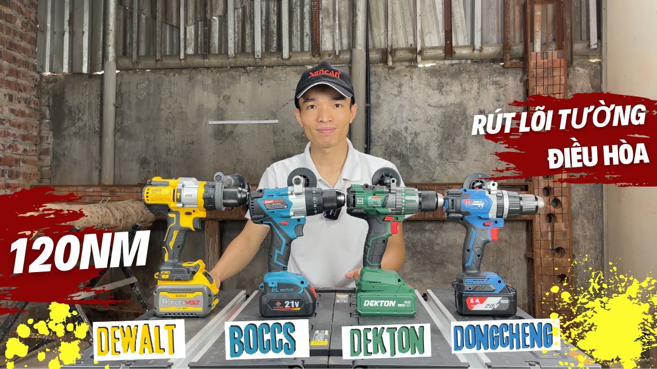 Máy Khoan Pin 13mm Dewalt , Boccs , Dekton , Dongcheng | Máy Nào Phù Hợp Với Anh Em Làm Điều Hòa