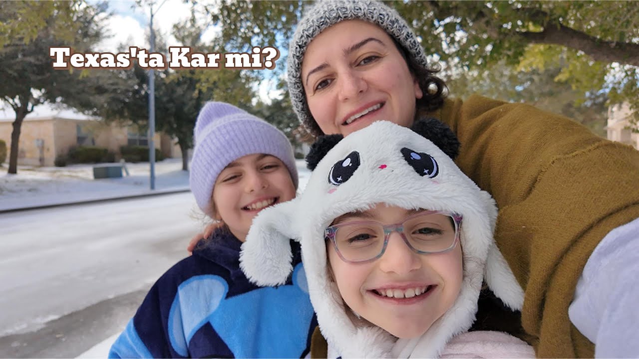 Texas’ta Kar mı?! ❄️🤠 | Weekend Vlog – Snow in Texas