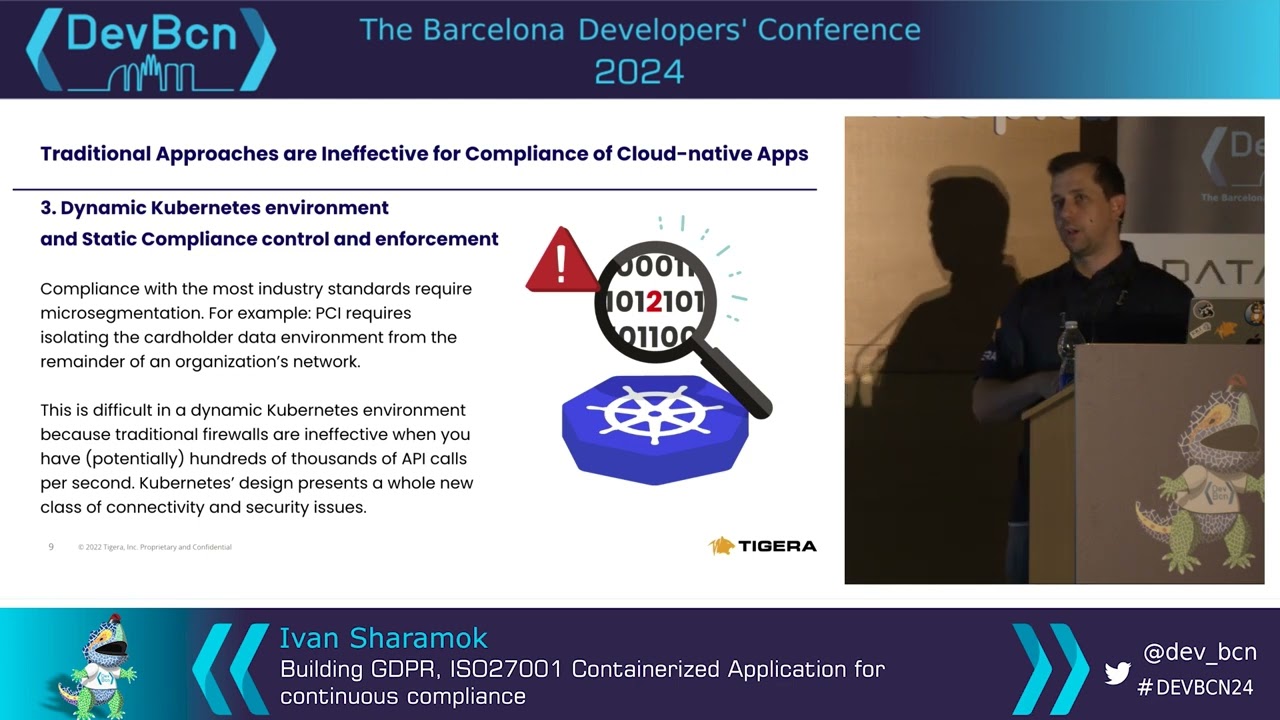 Building GDPR, ISO27001 Containerized Application for continuous compliance