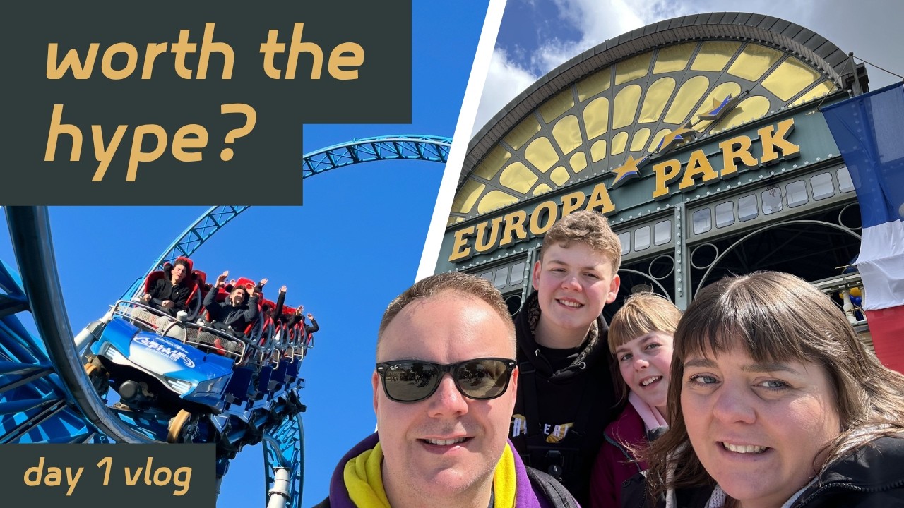 Our first visit to Europa-Park - Voltron Nevera, Blue Fire, Silver Star & FoodLoop! | Day 1 Vlog