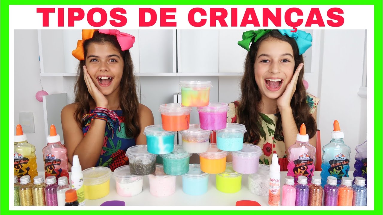 NOVELINHA - TIPOS DE CRIANÇAS FAZENDO AMOEBA / SLIME #10 NICOLE DUMER