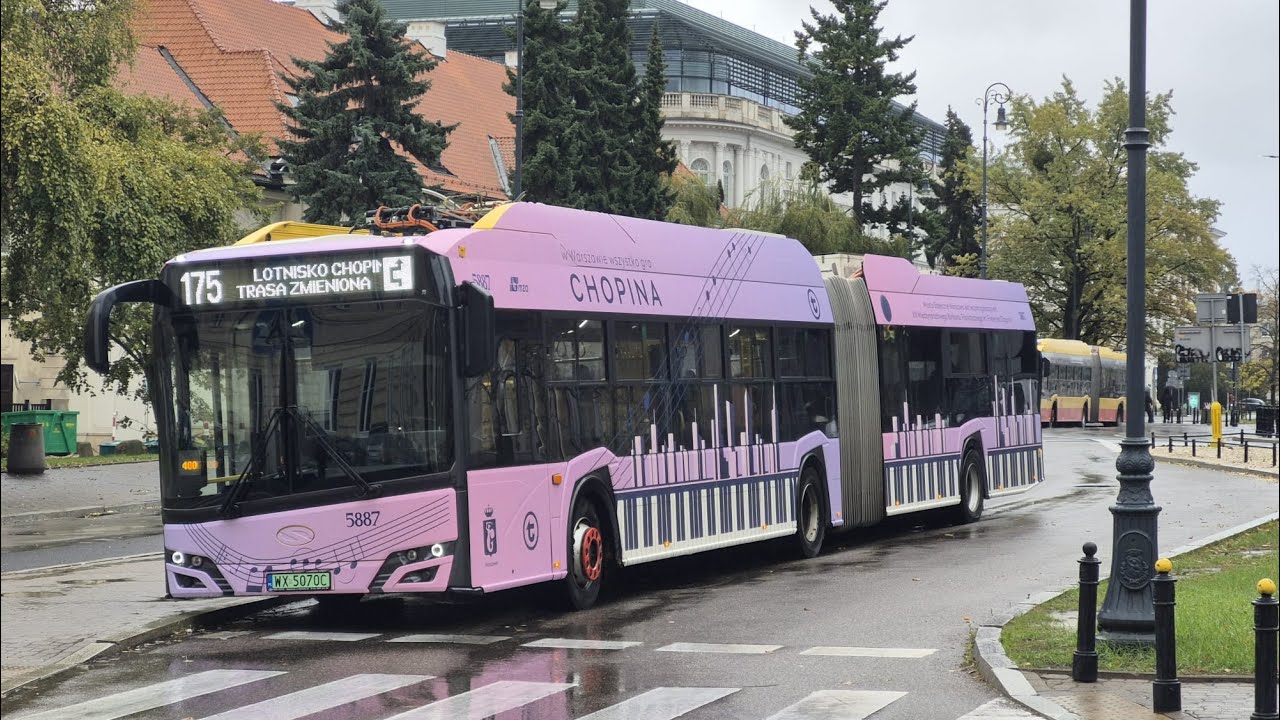 Oklejone pojazdy WTP z okazji XIX Międzynarodowego Konkursu Pianistycznego Fryderyka Chopina