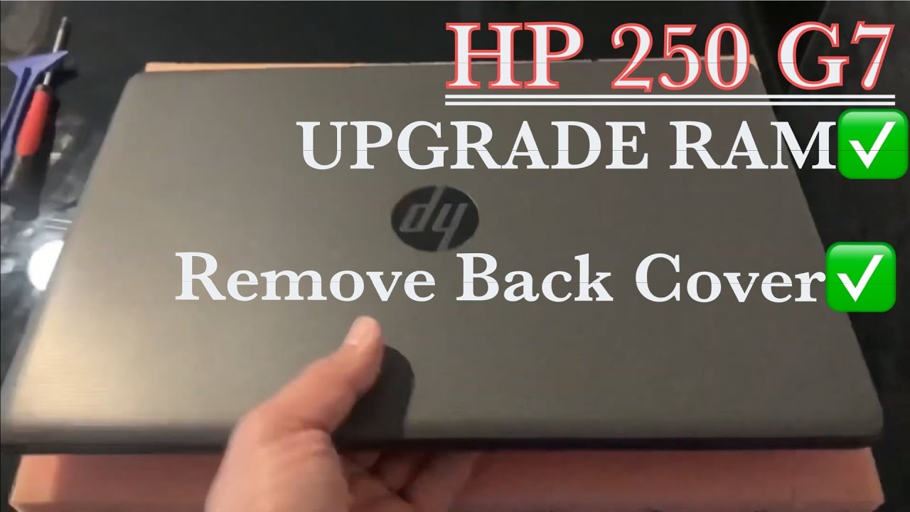 HP 250 G7 &mdash; Как обновить оперативную память (RAM) | Как снять заднюю крышку | Разборка