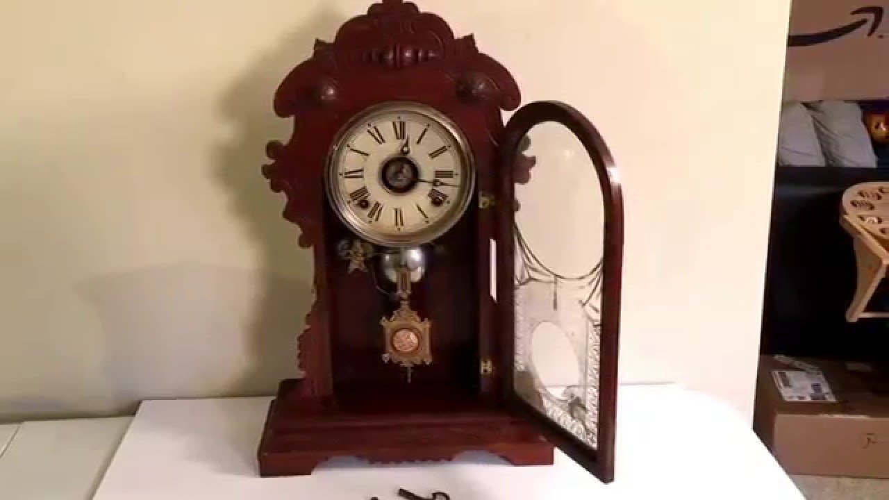 Vintage E.N. Welch Mantle Shelf Parlor Clock