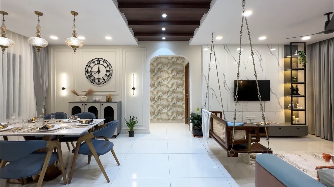 Home Interior Design |  Kalpataru Estate Pune | 3 bhk interior design | Designed By Surekh Interior