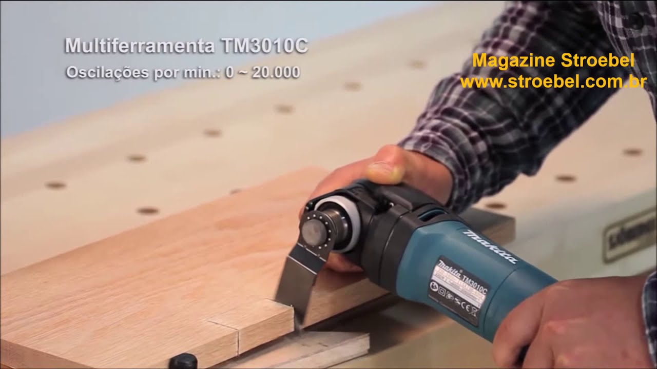 Multicortadora Makita TM3010CK Profissional (Multi Ferramenta)- Corta, Lixa e Raspa