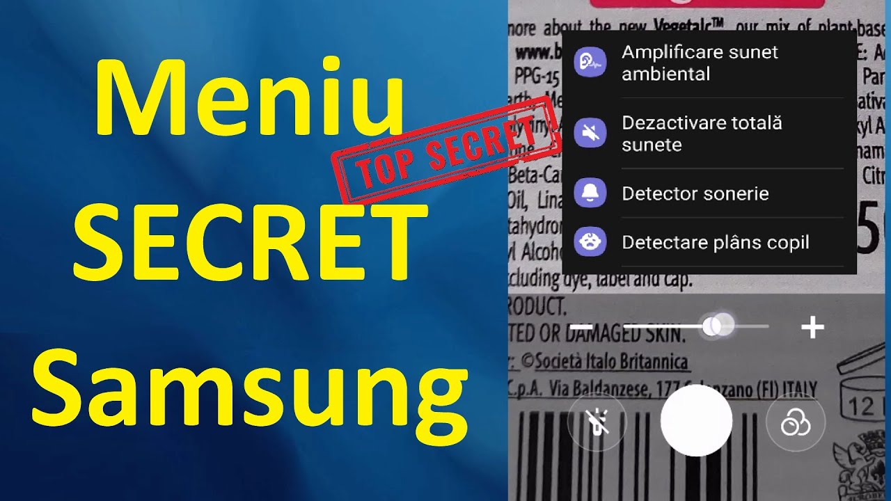 Meniu secret cu funcții utile de accesibilitate Samsung