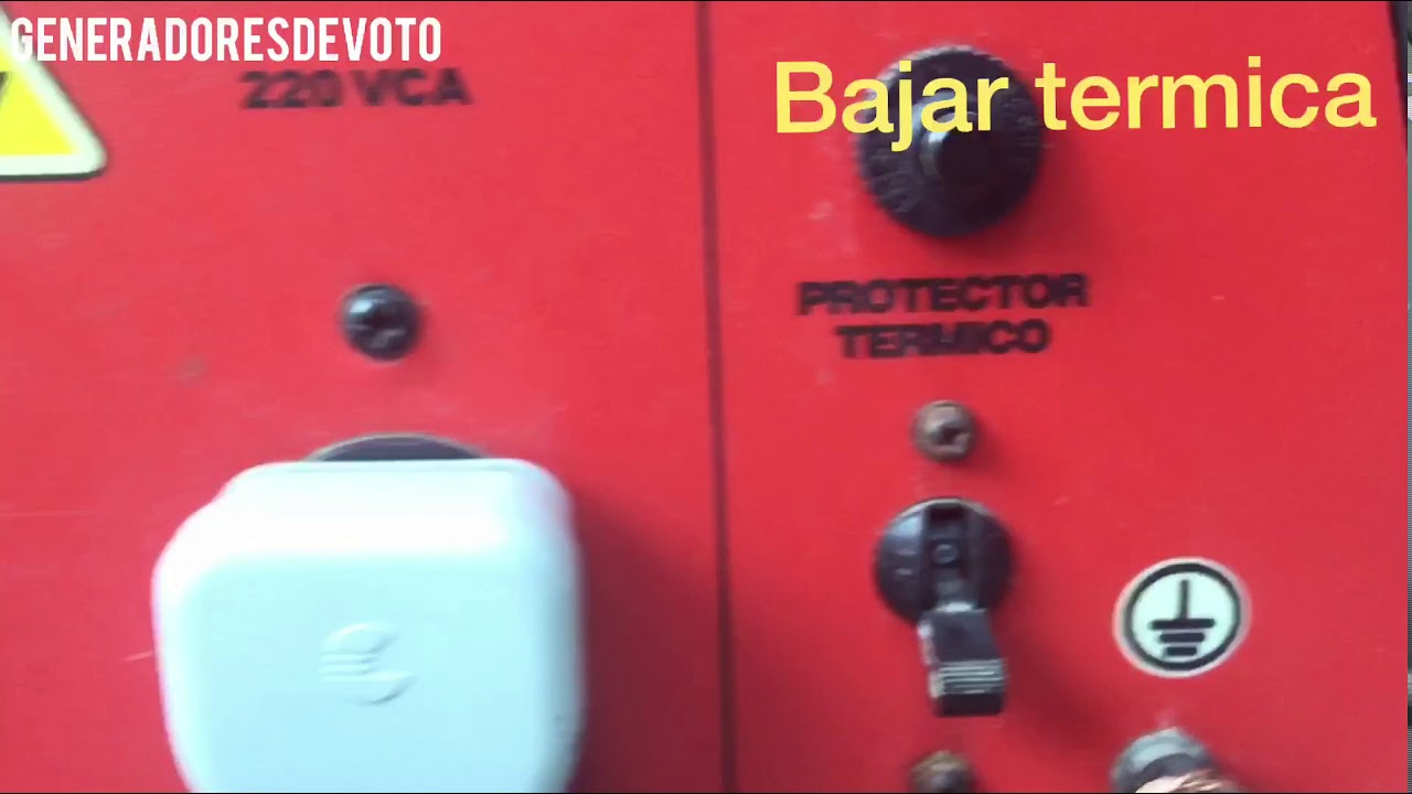 COMO APAGAR UN GENERADOR ELÉCTRICO