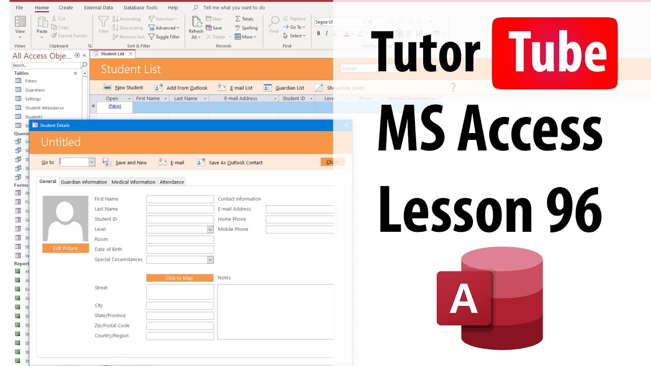 MS Access Tutorial - Lesson 96 - SQL Query NULL