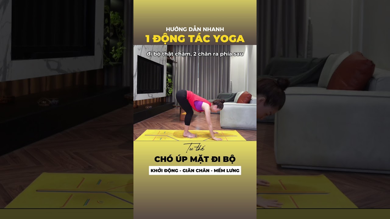 Nguyễn Hiếu Yoga hướng dẫn các động tác Yoga Cơ Bản:Chó úp mặt