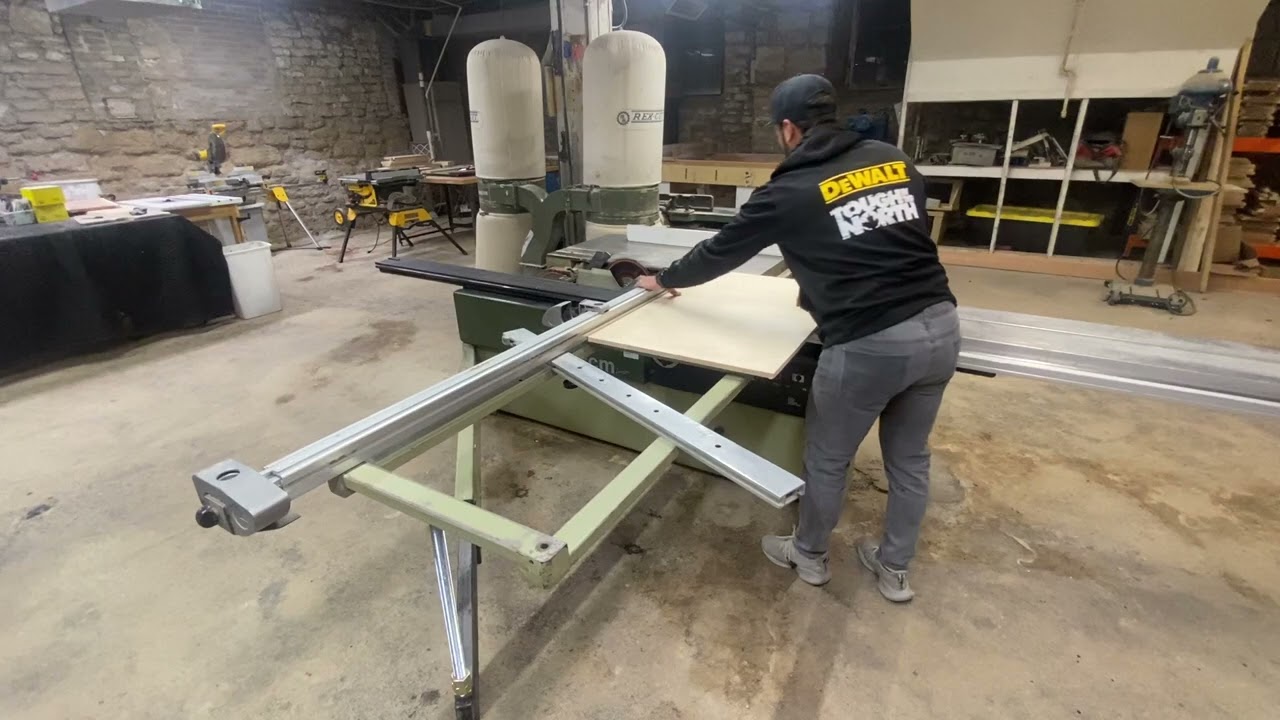 SCM 10' Sliding Panel Saw + 3HP Double Bag Dust Collector