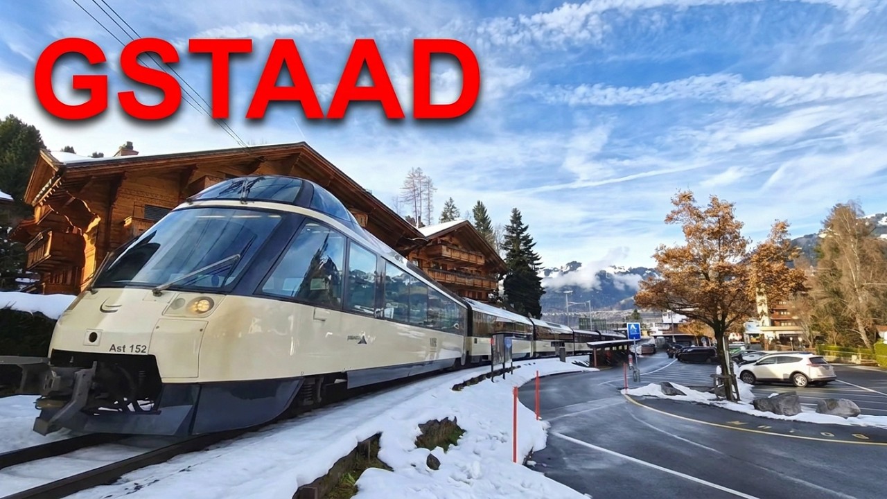 Swiss Trains on the Golden Pass Route  - MOB Panoramazüge in Gstaad