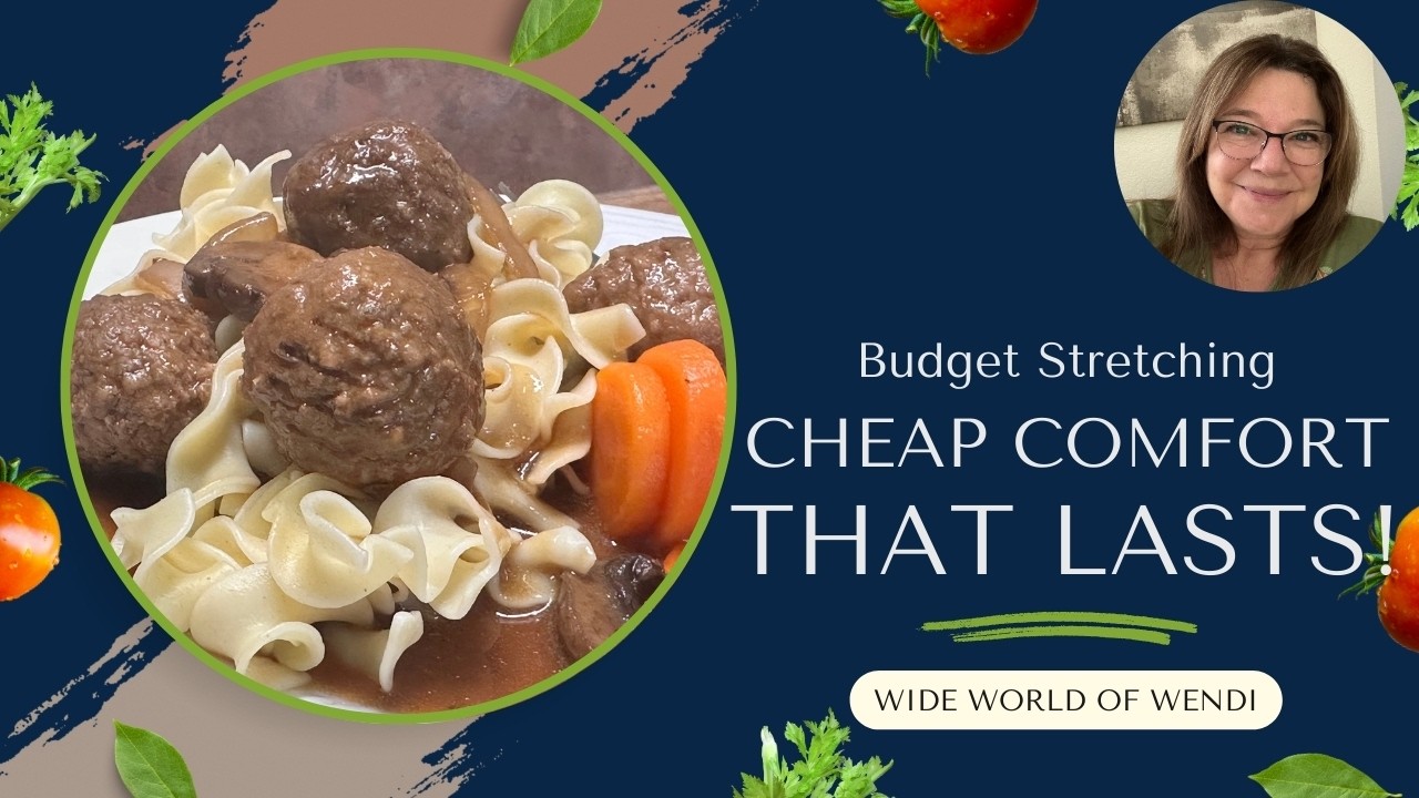 Большие порции говяжьих фрикаделек с подливкой | Бюджетный ужин из остатков