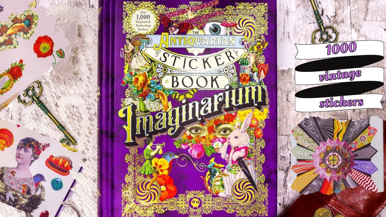 New Imaginarium Antiquarian Sticker Book: flipthrough + review (stationary haul) 📖