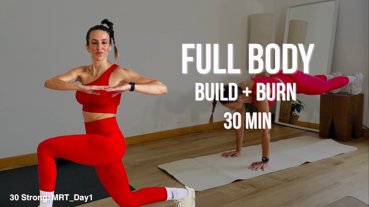 Home Dumbbell Workout | Total Body Strength & Sweat | 30 Min (Day 1)