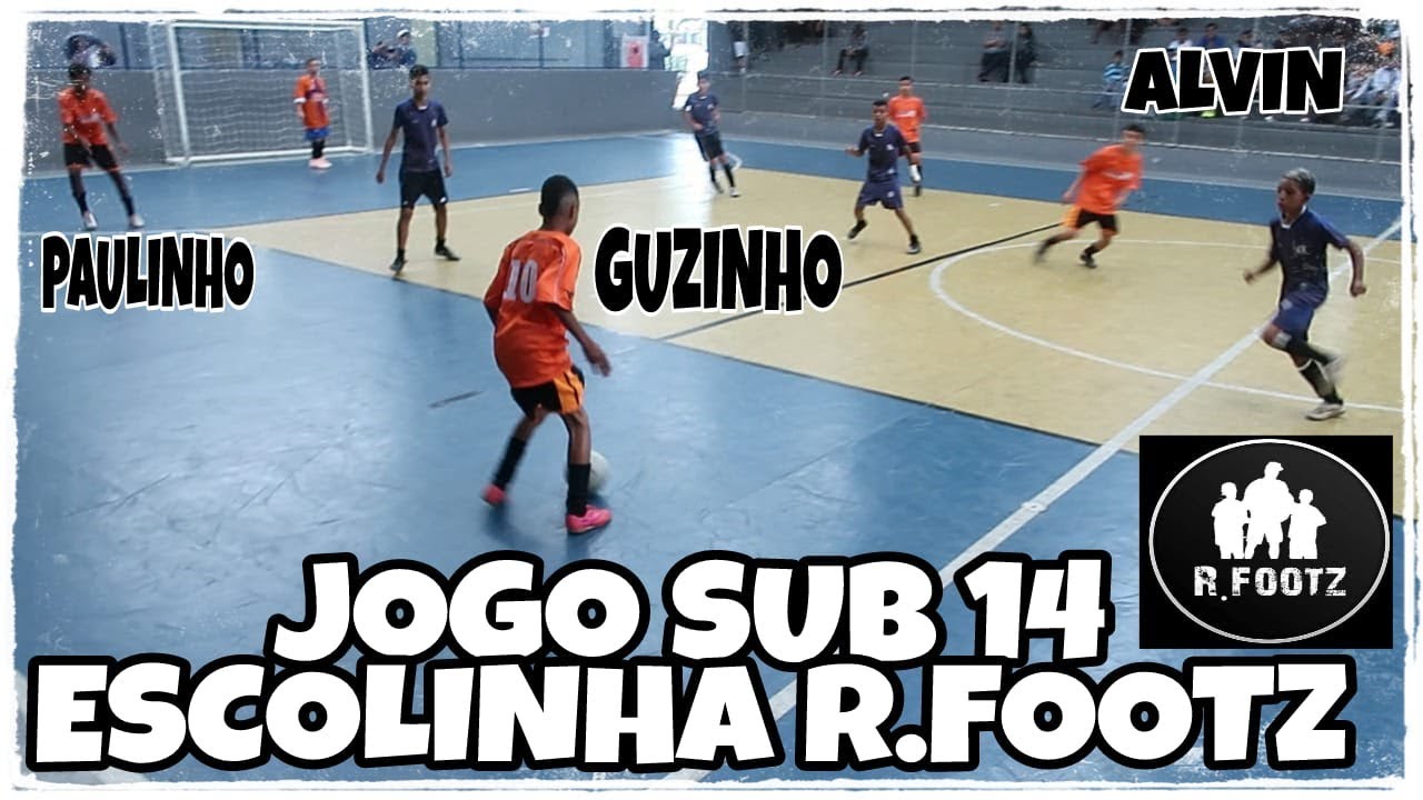 JOGO ESCOLINHA R.FOOTZ SUB 14 - ALVIN E GUZINHO E COMPANHIA