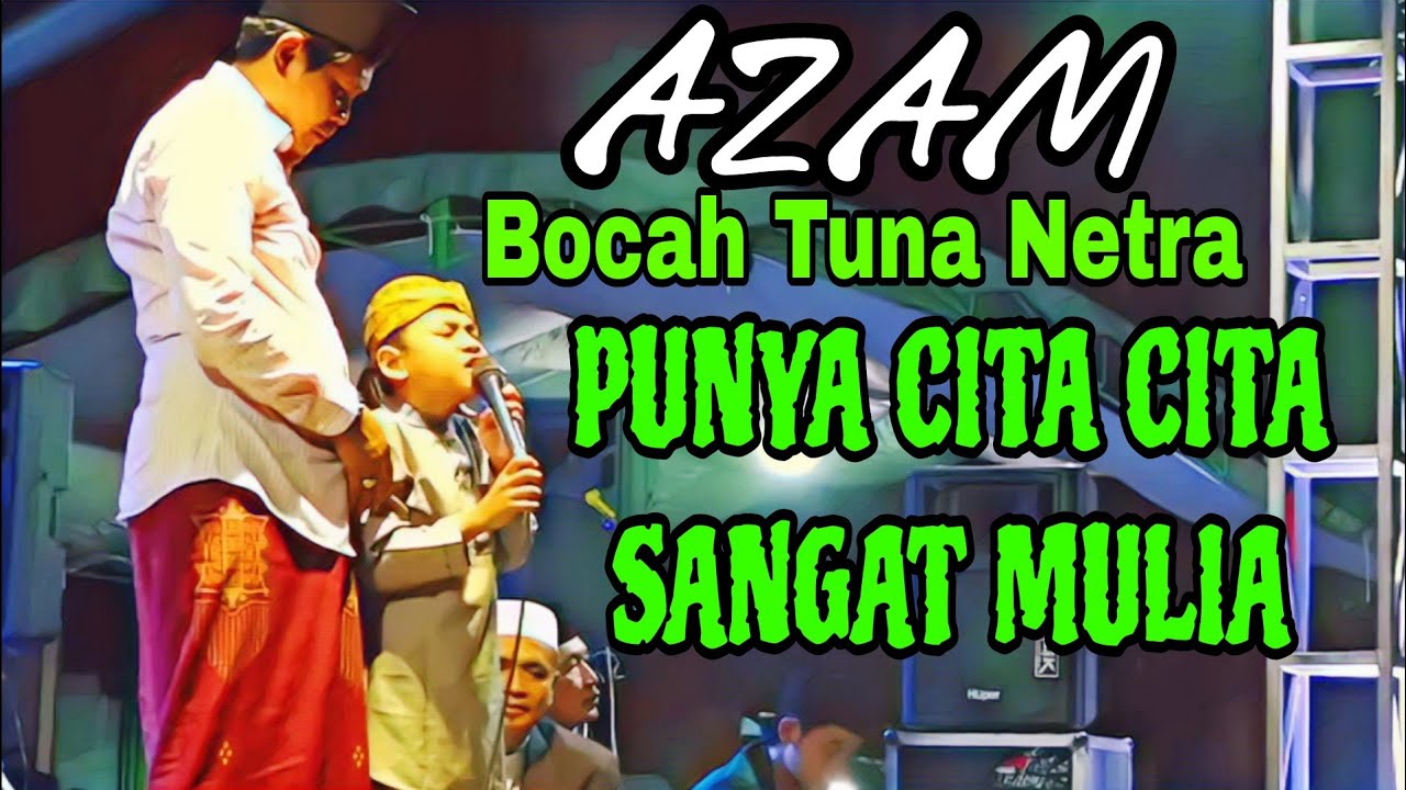 Subhanallah..! AZAM Bocah Tuna Netra Bikin Nangis Abah Anza & Semua Pengunjung | Adzan & Sholawat 👍🏻