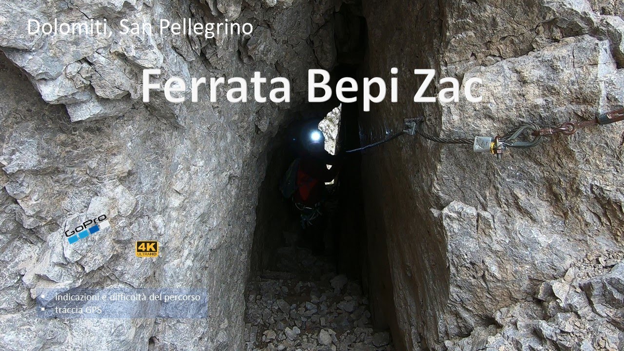 Ferrata Bepi Zac, museo militare di Sass De Costabella. Dolomiti, San Pellegrino