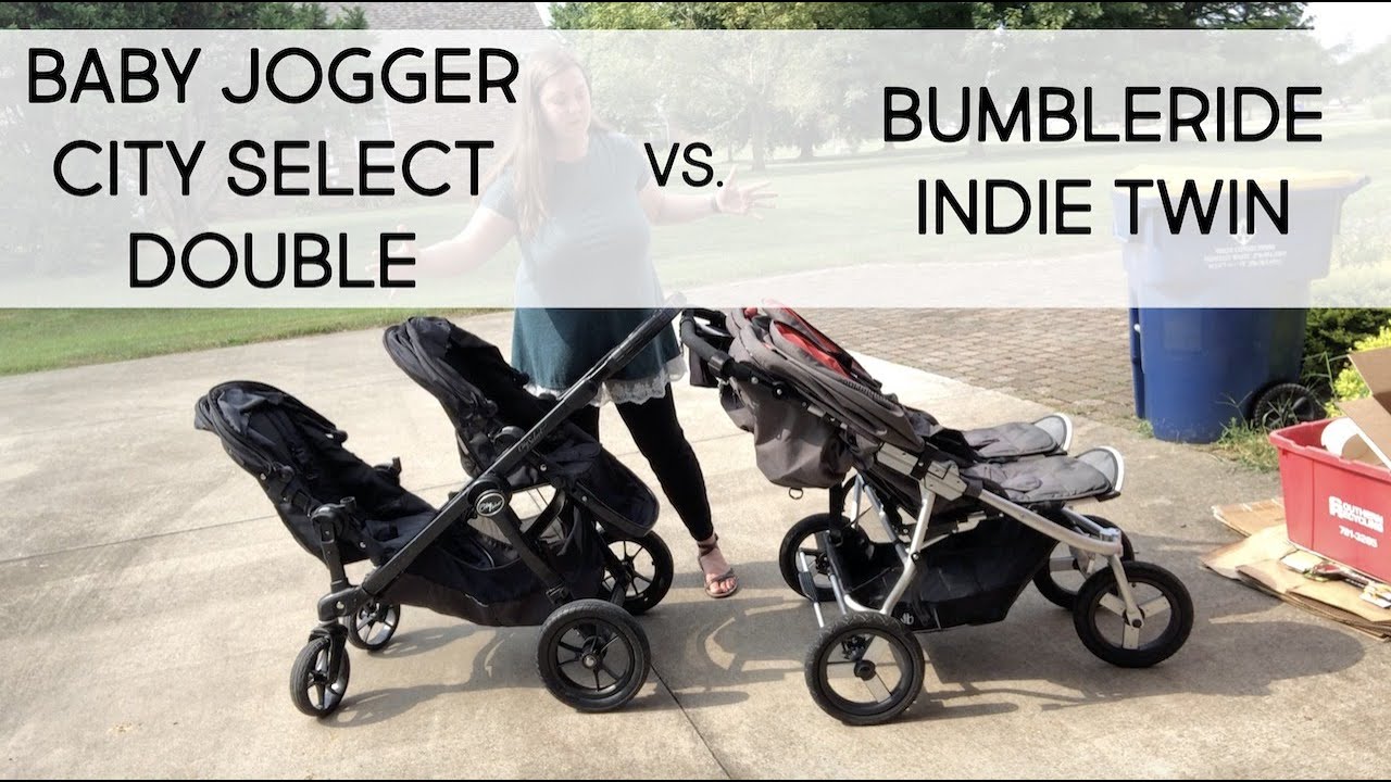 Baby Jogger City Select Double vs. Bumbleride Indie Twin {double stroller comparison}