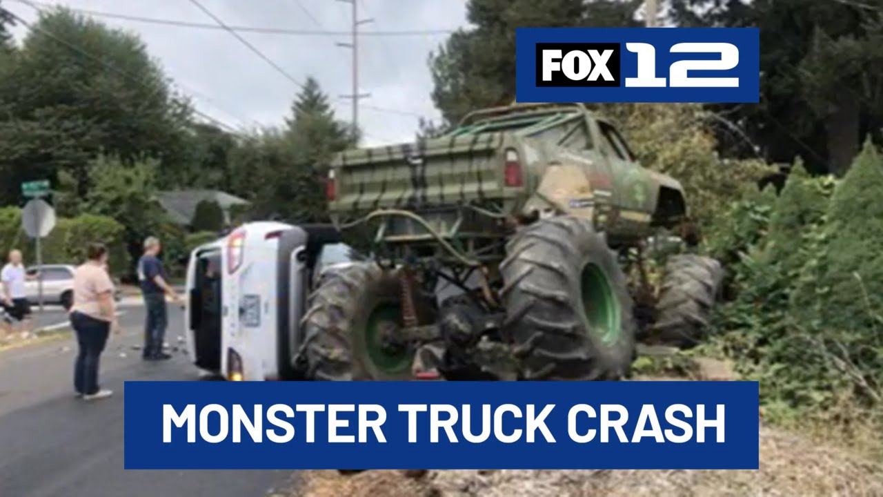 ‘Pure Insanity’ in Aloha: Monster truck smashed by suspect drunk driver