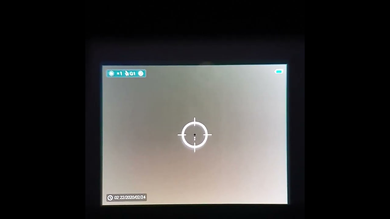 Включение прицельной сетки на тепловизоре SAIM SCP19W