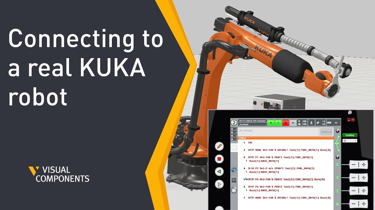 KUKA Sim AddOn Part 4 Connecting to a real KUKA robot