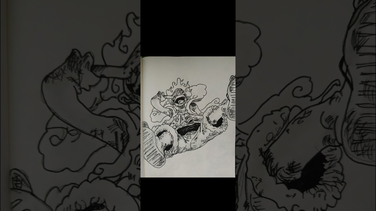 Monkey D Luffy Gear 5 drawing 