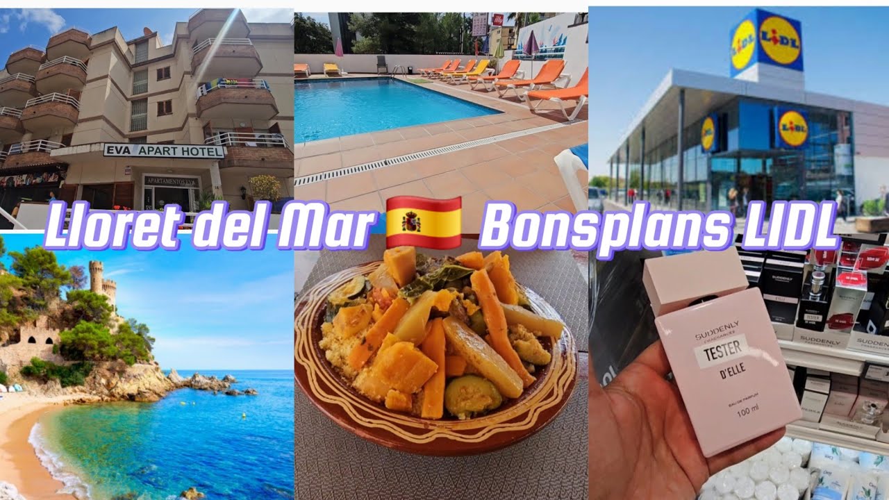 🇪🇸Lloret del Mar : Plage, Piscine et Bons Plans #lloretdemar #españa #Espagne #lidlespaña #vlog 
