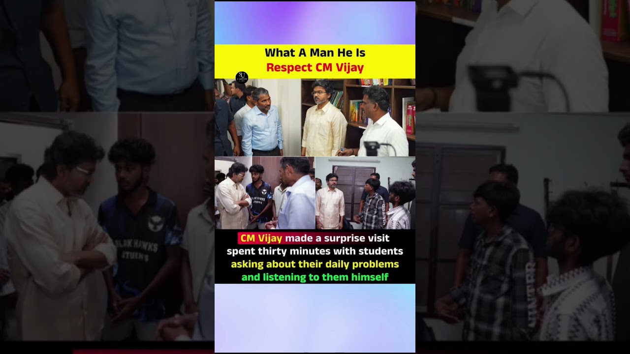 What A Man He Is Respect CM Vijay#thalapathyvijay #trending #viral
