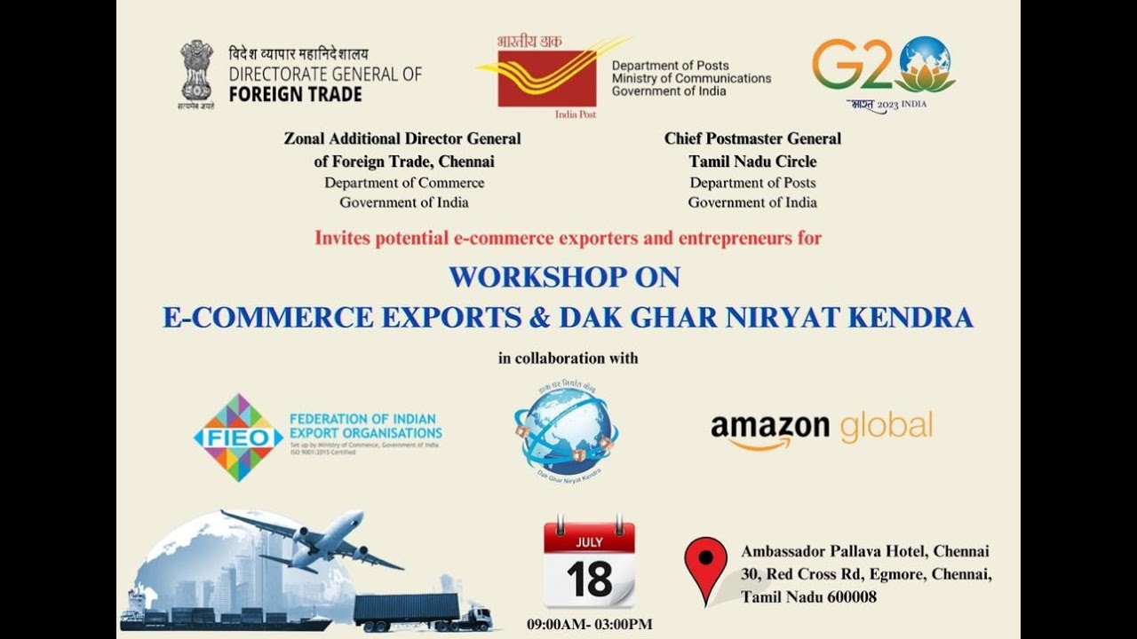 Workshop on E-Commerce Exports & Dak Ghar Niryat Kendra (DGNK)