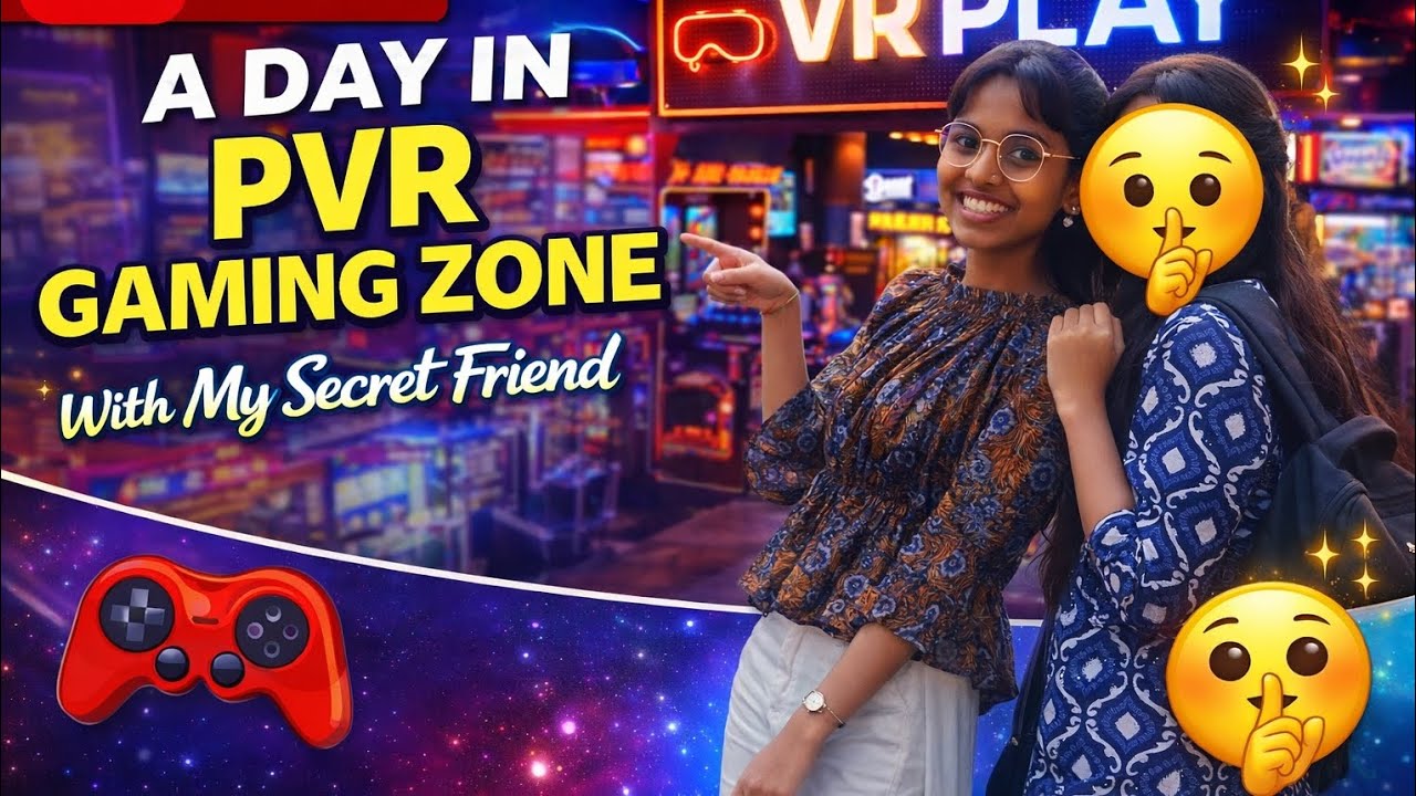 A day in PVR gameing zone ✨#gameing zone #with secret friend 