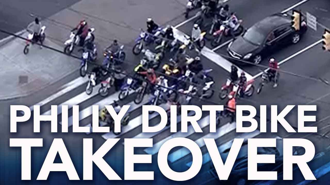 Dirt bike riders take over Philadelphia streets