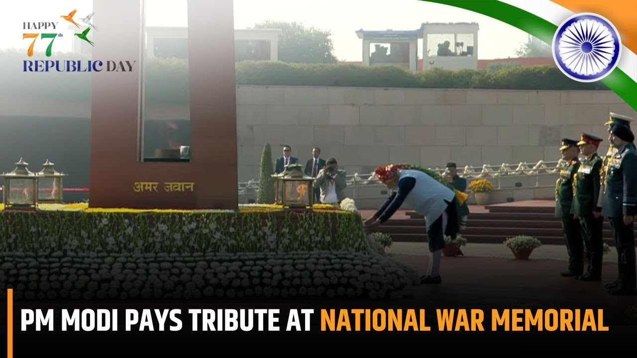 Republic Day 2026: PM Modi Pays Tribute at National War Memorial