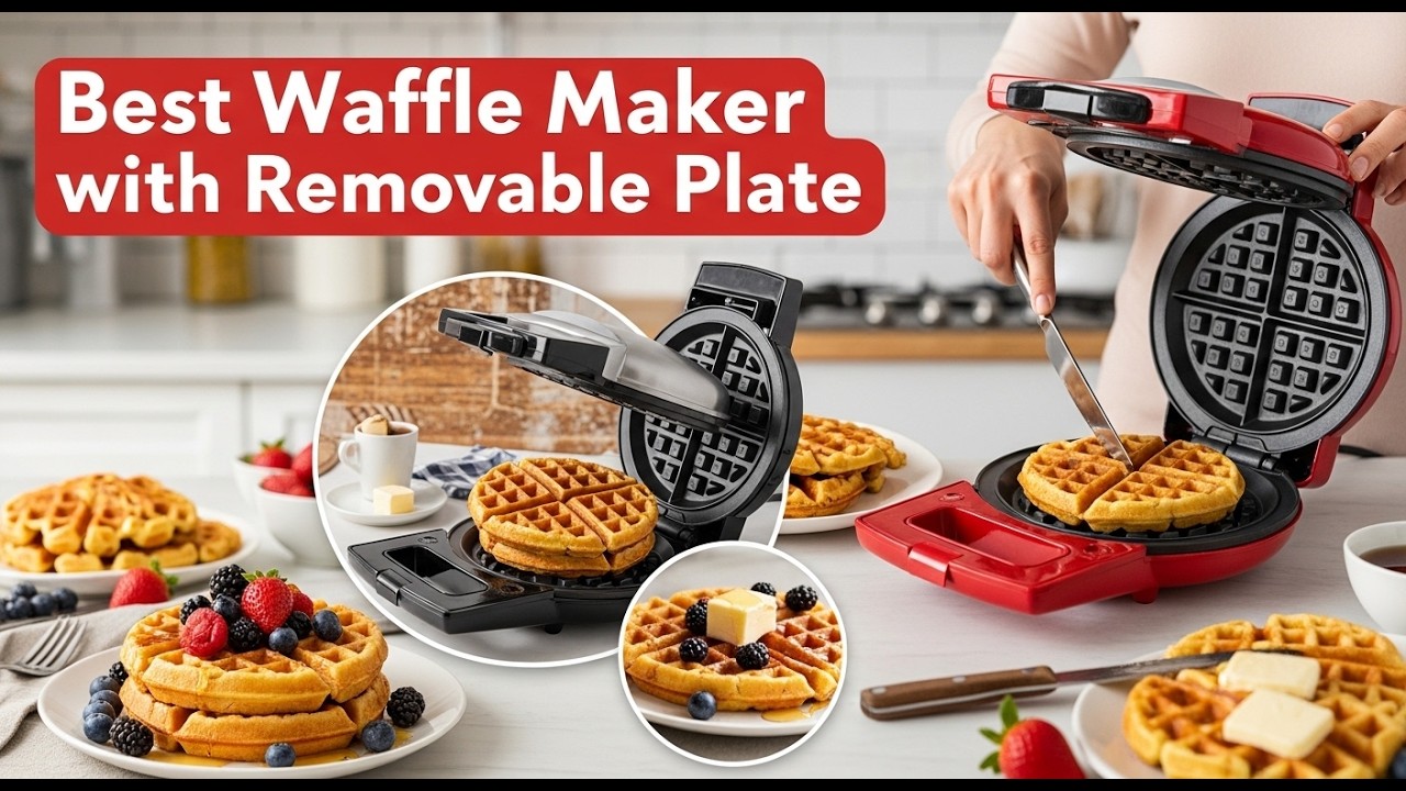 TOP 5 Best Waffle Maker With Removable Plate 2026 | Affordable & Premium Waffle Makers Compared