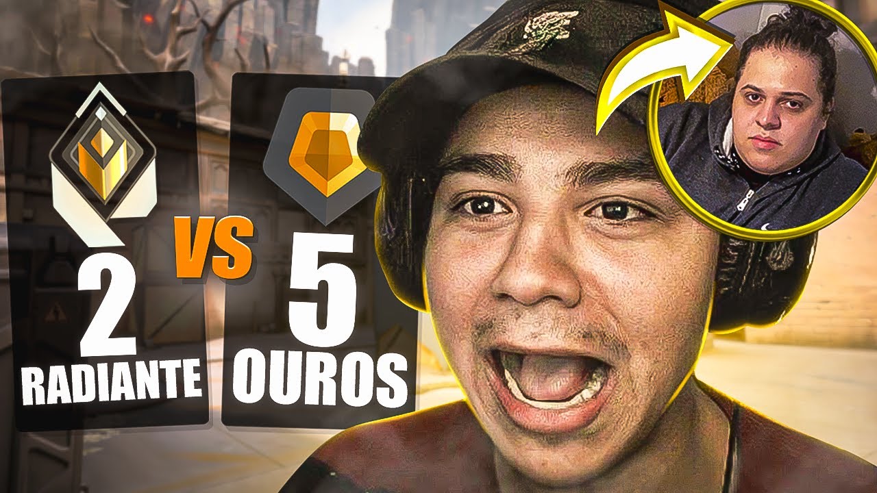 2 RADIANTES vs 5 OUROS | eles estavam de HACK? 😱 ft. nuuhfps