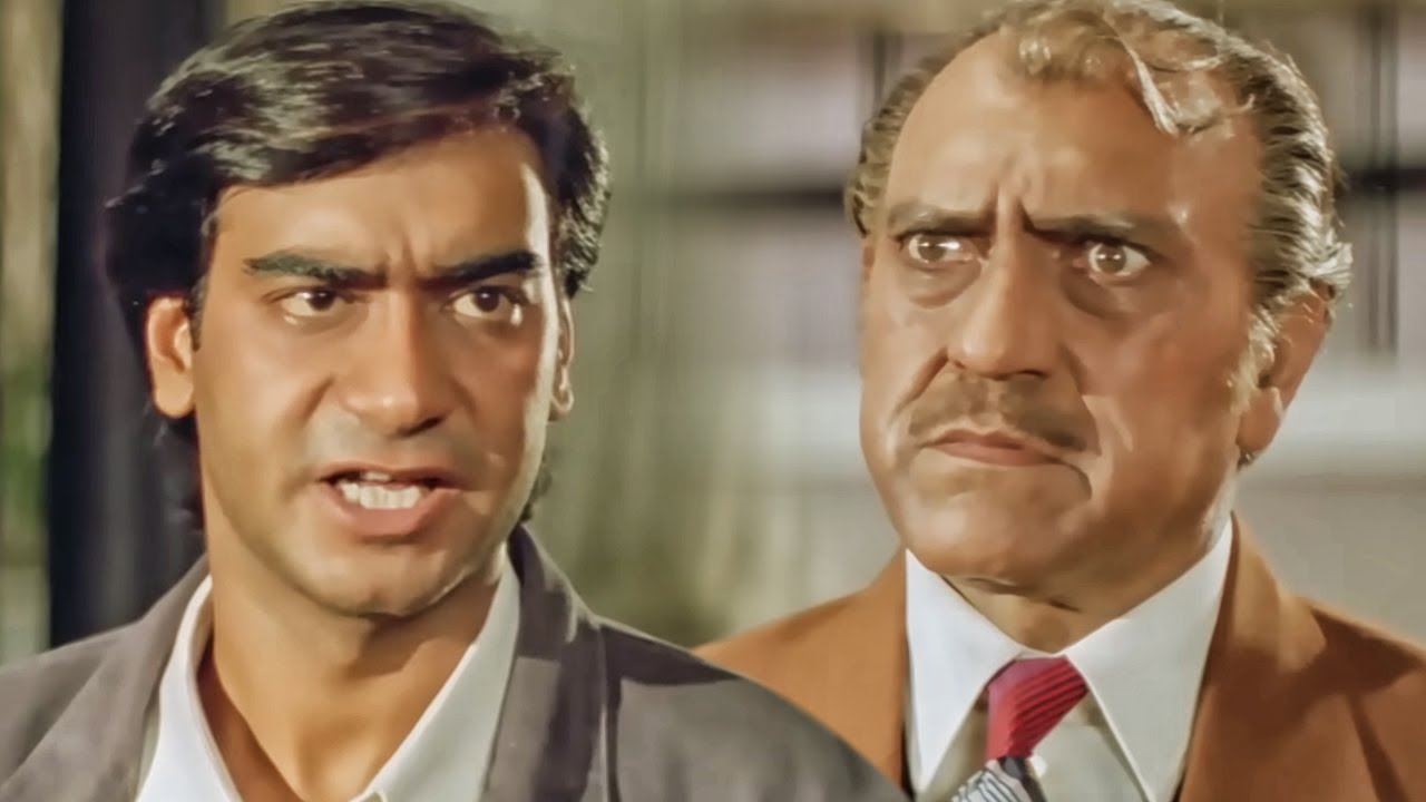 अजय देवगन ने दिया अमरीश पूरी को धमकी