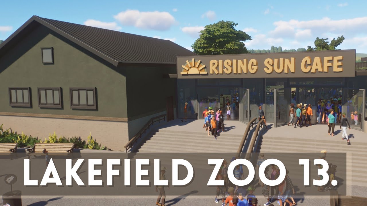 SUN BEAR RESTAURANT! Lakefield Zoo #13 Franchise Hard Mode Planet Zoo Cafe & Sun Bear Enrichment