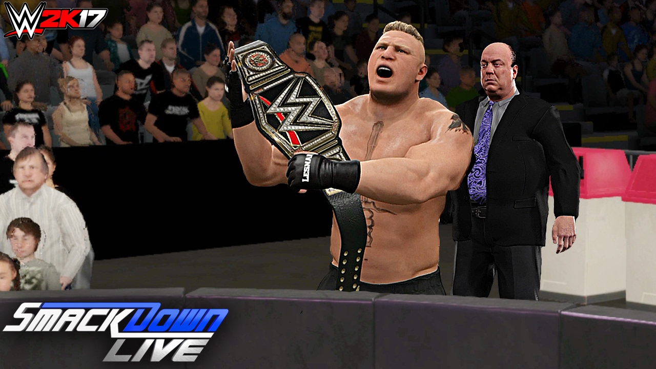 WWE 2K17 Custom Story - Brock Lesnar Steals AJ Styles World Title & Shane Hospitalized! SD Live 2017