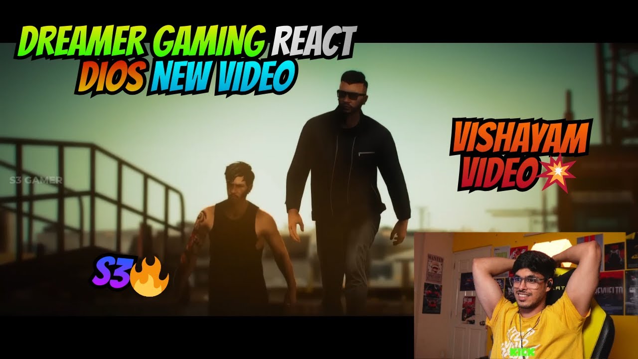 Dreamer Gaming React Dios New Video🔥കിടിലം Video💀S3💀#eaglegamingreaction #dreamergaming #dios#tva 