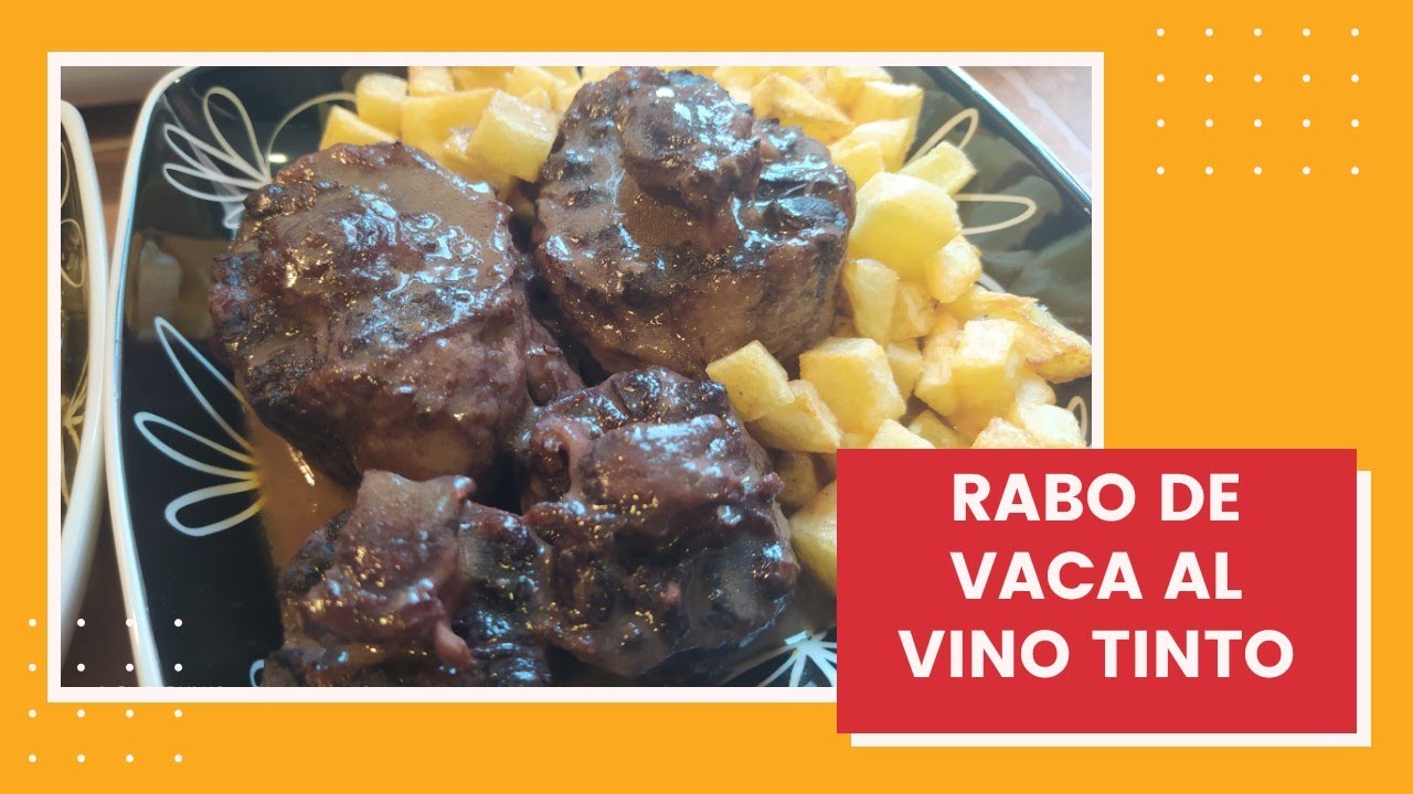 RABO DE VACA AL VINO TINTO 🐄🍷 (RABO DE TORO)