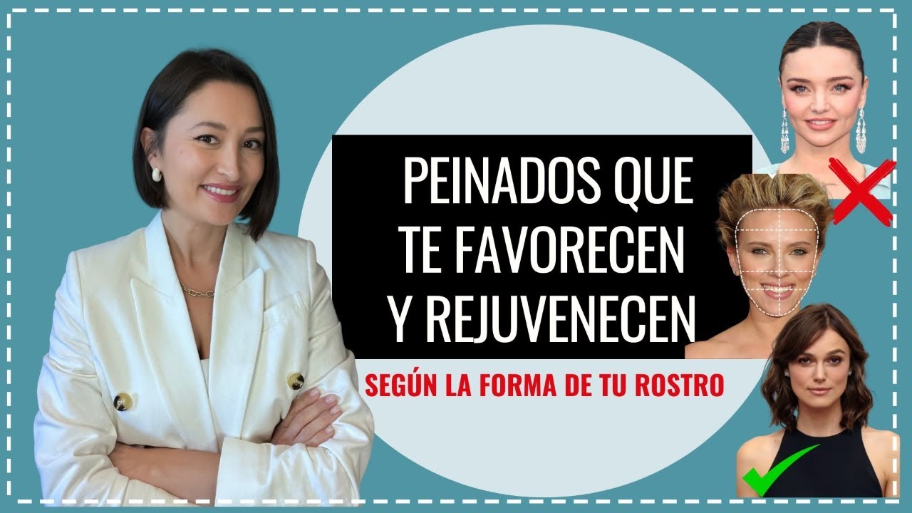 Descubre el peinado perfecto para tu forma del rostro y luce más joven #peinados #katyamuir