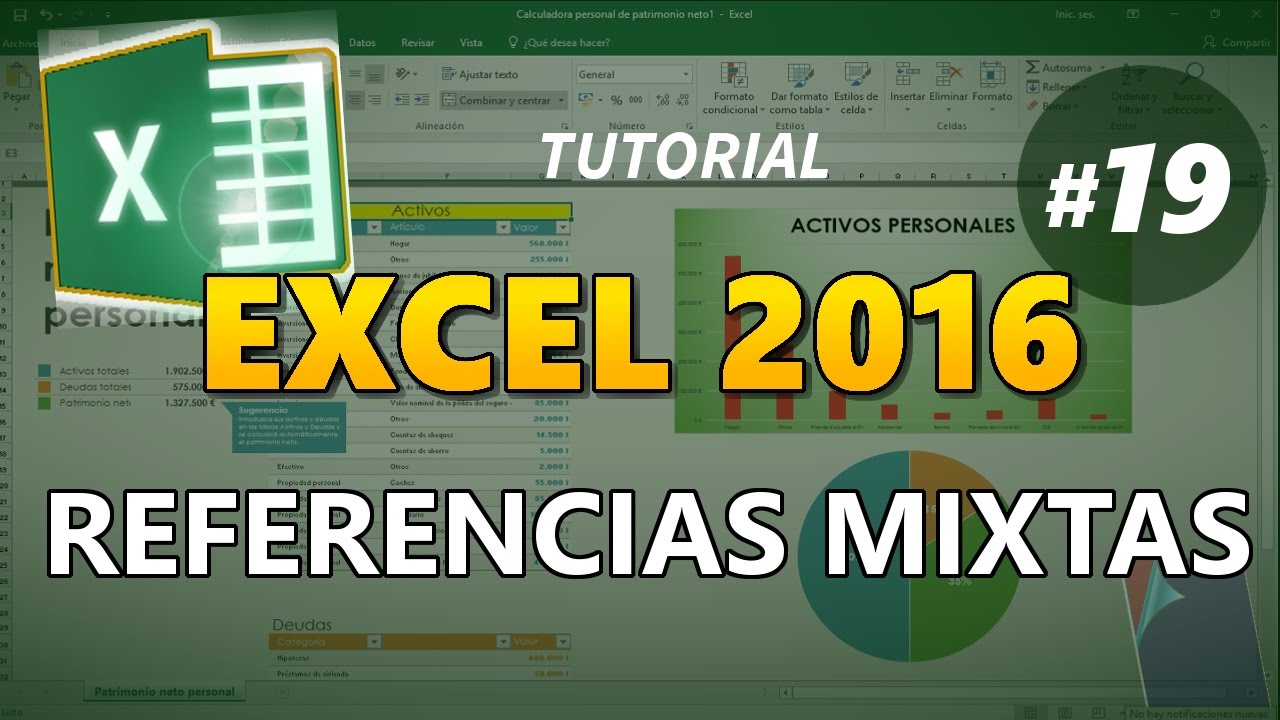EXCEL 2016 _ Tutorial 19: COMO USAR REFERENCIAS MIXTAS