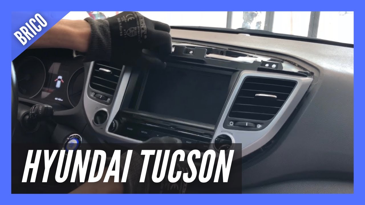 🔧 Cómo desmontar radio HYUNDAI TUCSON +2016 paso a paso