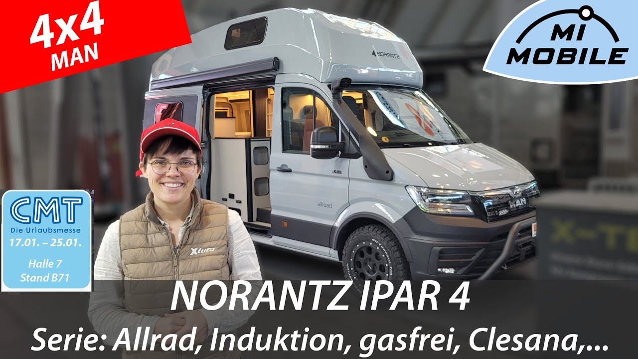 NORANTZ IPAR 4 (MAN 4x4 Hochdach) 🚐🧭 Allrad-Kastenwagen im Detail | Serie, Optionen ⭐ ab 128.000 EUR
